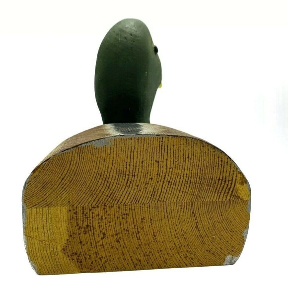 J.C Edwards Wooden Mallard And Drake Half Ducks Decoy/ Decoration Bookend - Picture 11 of 12